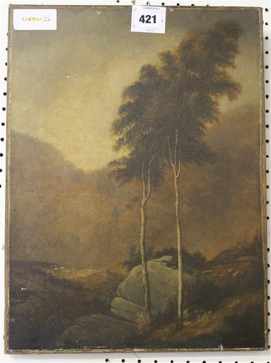 Unframed oil- trees in landscapes(-)